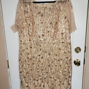 Dress, Gold, shimmer, formal